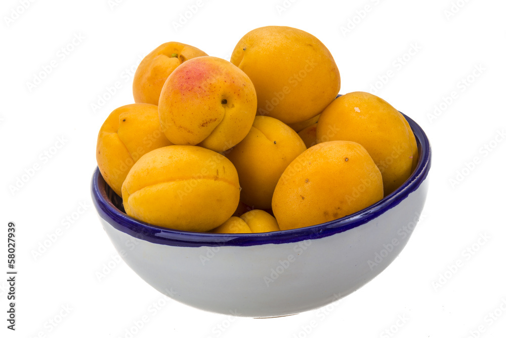 Yellow ripe apricots Yellow ripe apricots