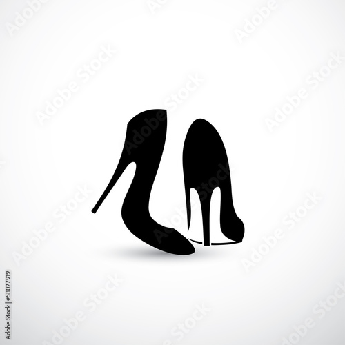 Women shoes with high heels photo