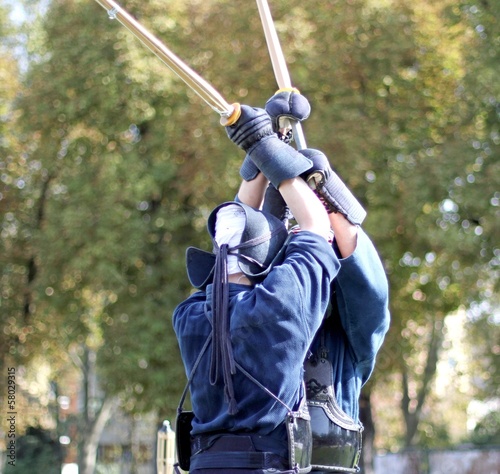 brave warriors of kendo fighting fight