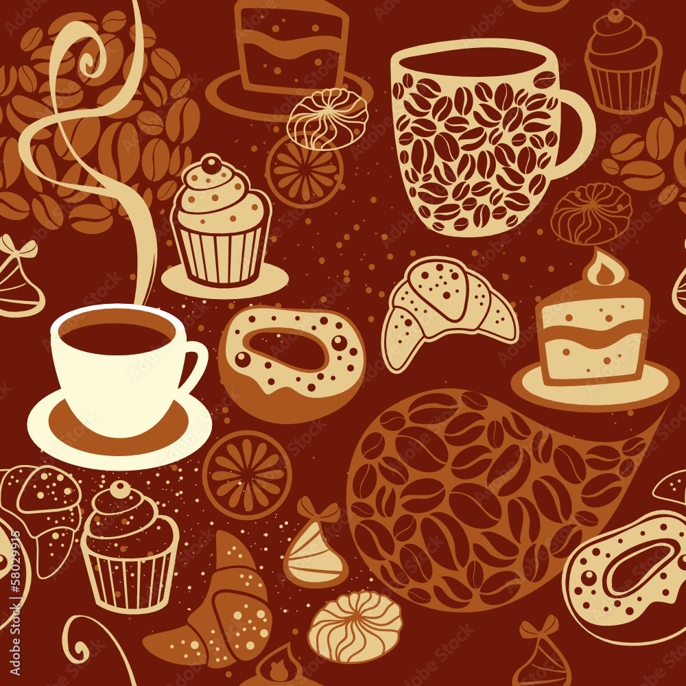 Coffee seamless pattern Coffee seamless pattern
