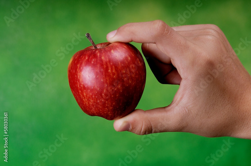 apple in hand