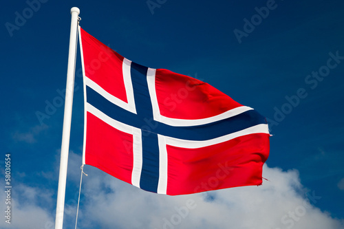 norwegische Flagge photo