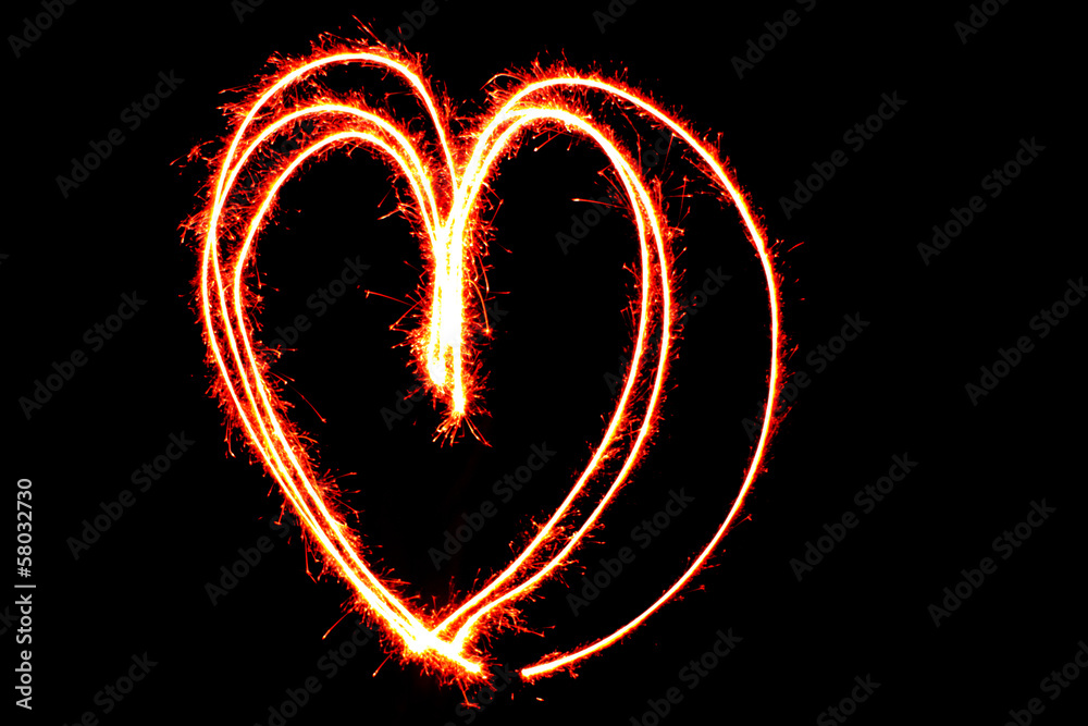Sparkler Heart Sparkler Heart