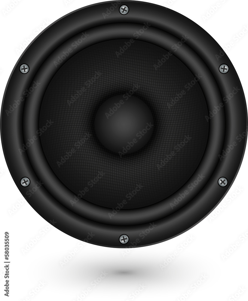 Audio speaker app icon, vector illustration Audio speaker app icon, vector illustration
