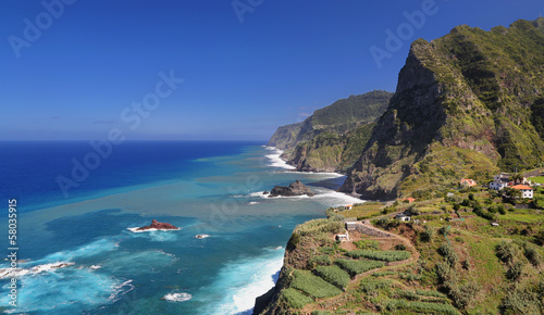 Coastline near Santana  Madeira, Portugal photo