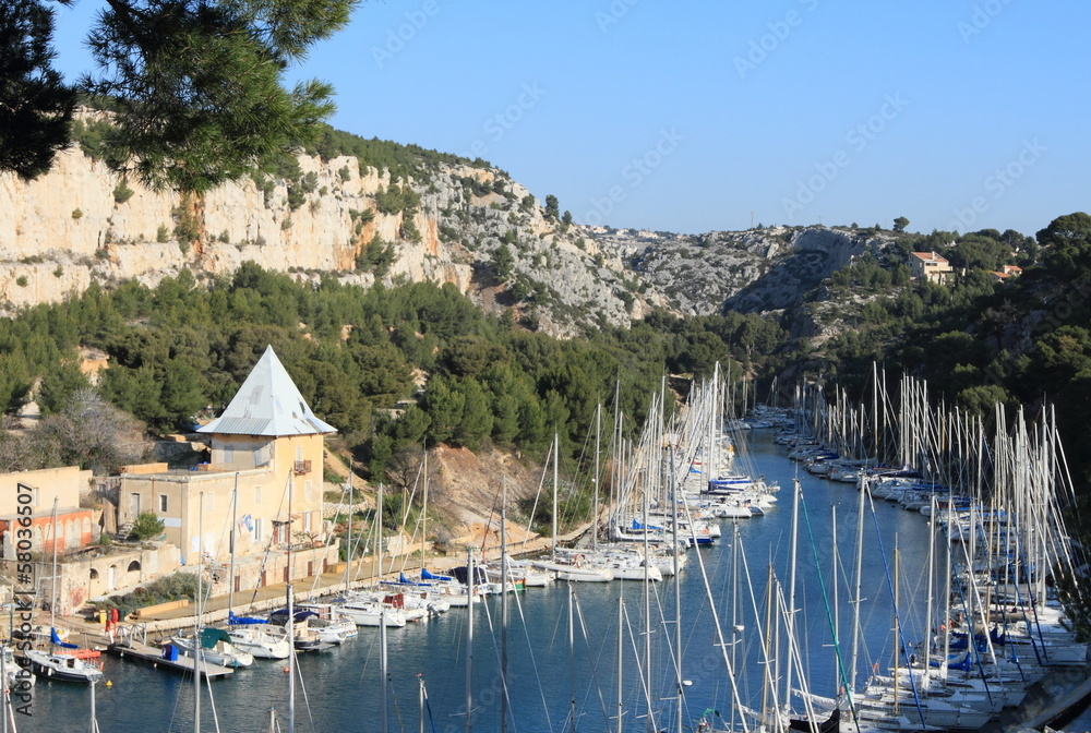 Les Calanques, landmark resort near Marseille, France