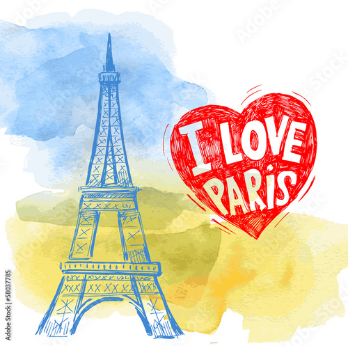 vector eiffel tower