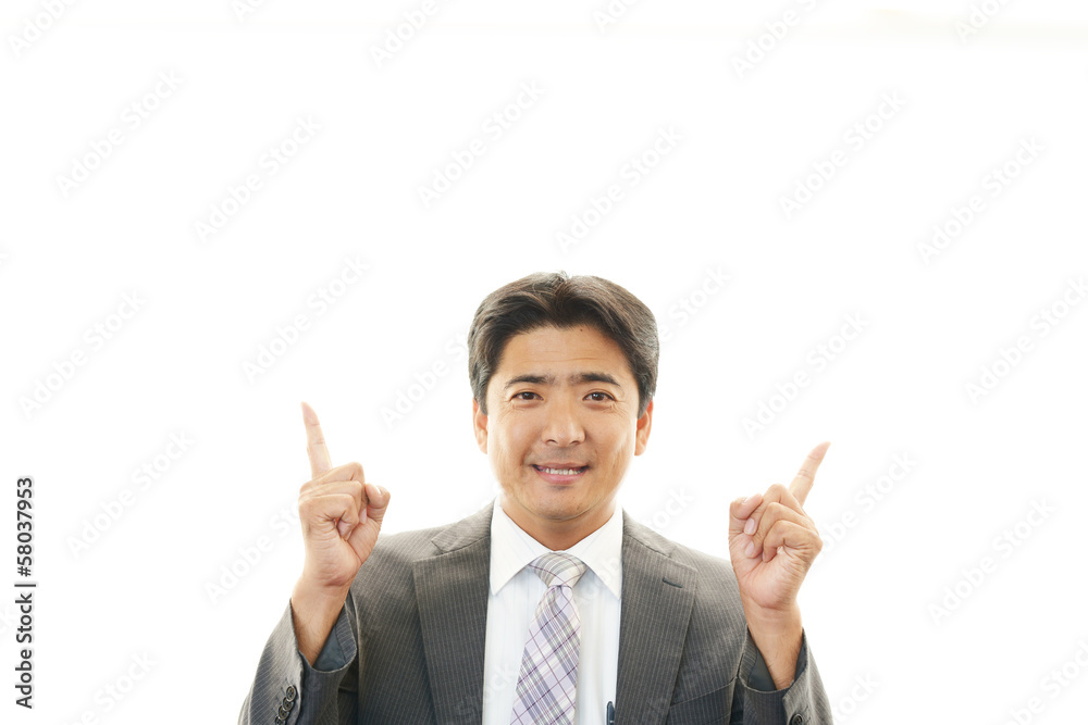 笑顔の男性 笑顔の男性