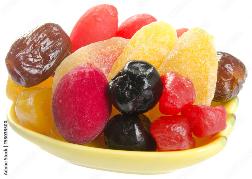 Dried fruits on background Dried fruits on background