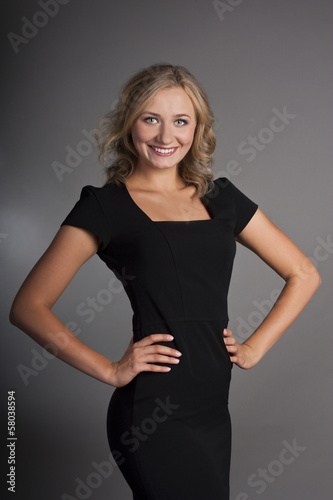 Portrait of smiling young woman © Karyna Chekaryova