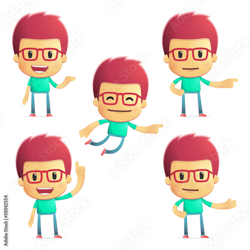 casual man in various poses for use in advertising,