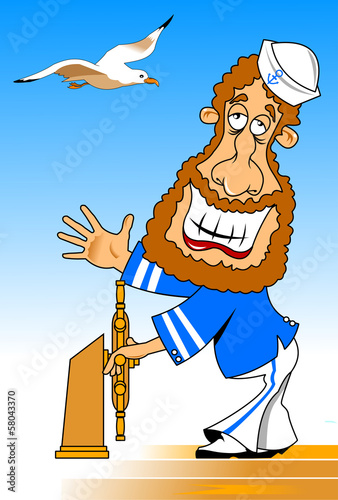 sailor at the helm