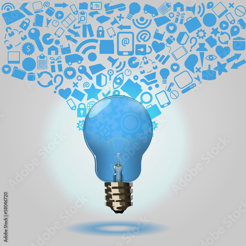 Light Bulb Idea concept