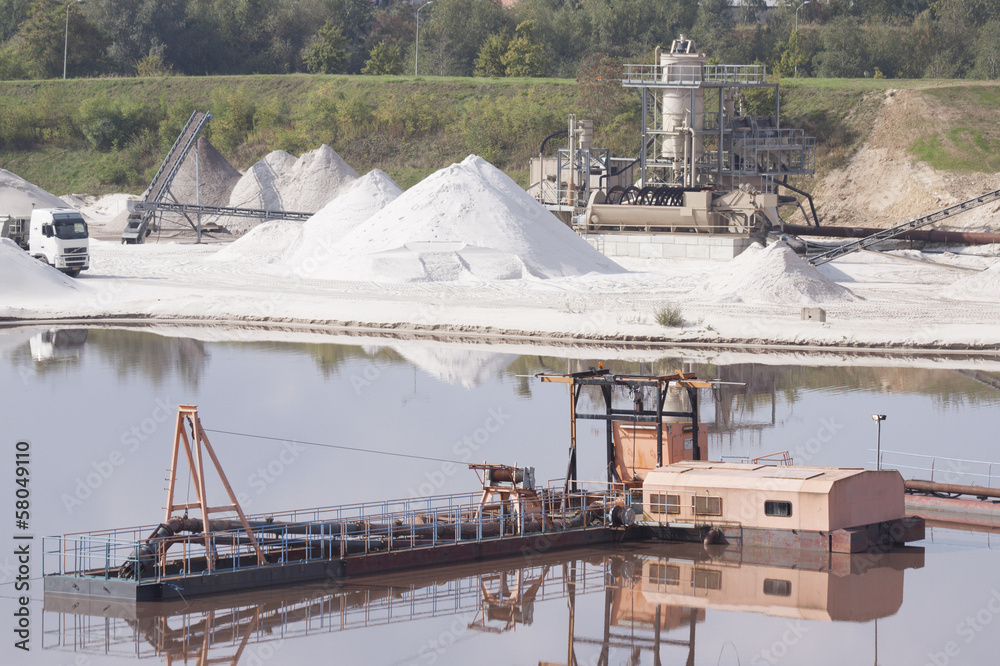 Sand mining in Holland