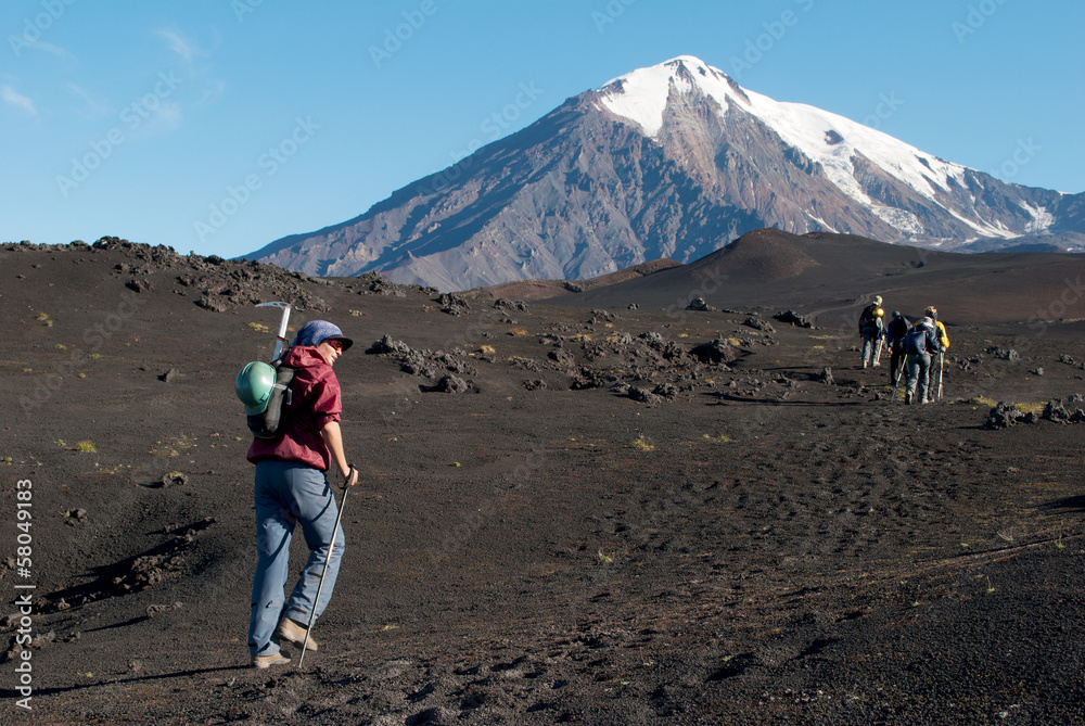 Fototapeta premium trekking on Kamchatka