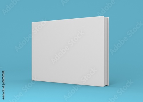 Magazin Cover quer mittel aufgestellt Hintergrund blau