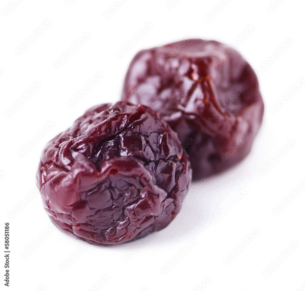 Dried fruits isolated on white Dried fruits isolated on white