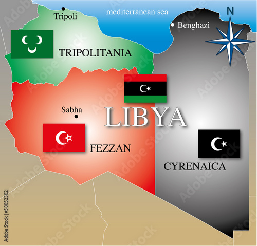 libya map