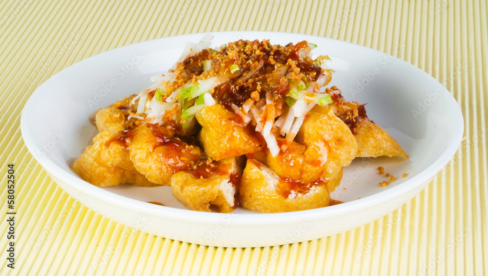 Rojak, Asian salad rojak on background Rojak, Asian salad rojak on background