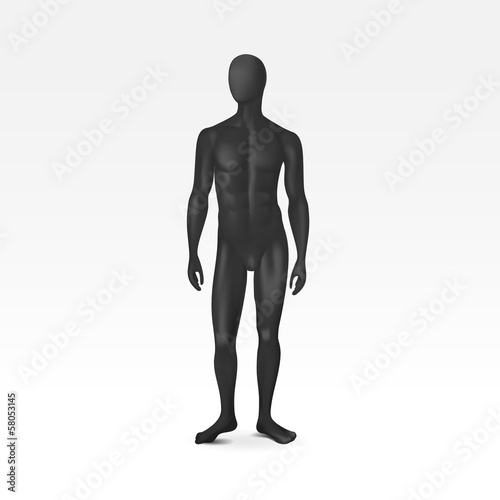 Vector Isolated Male Mannequin