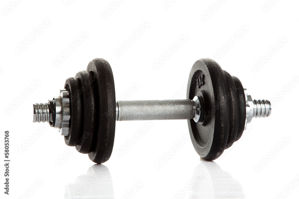dumbbell isolated on white background dumbbell isolated on white background