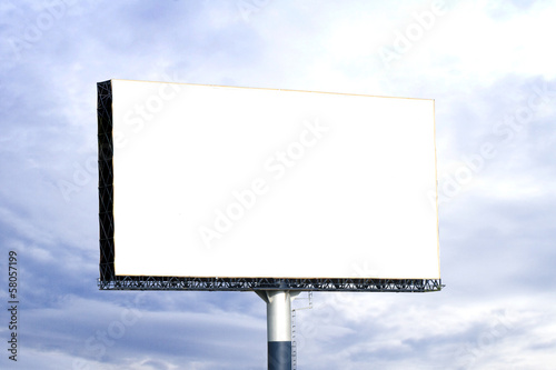Blank billboard