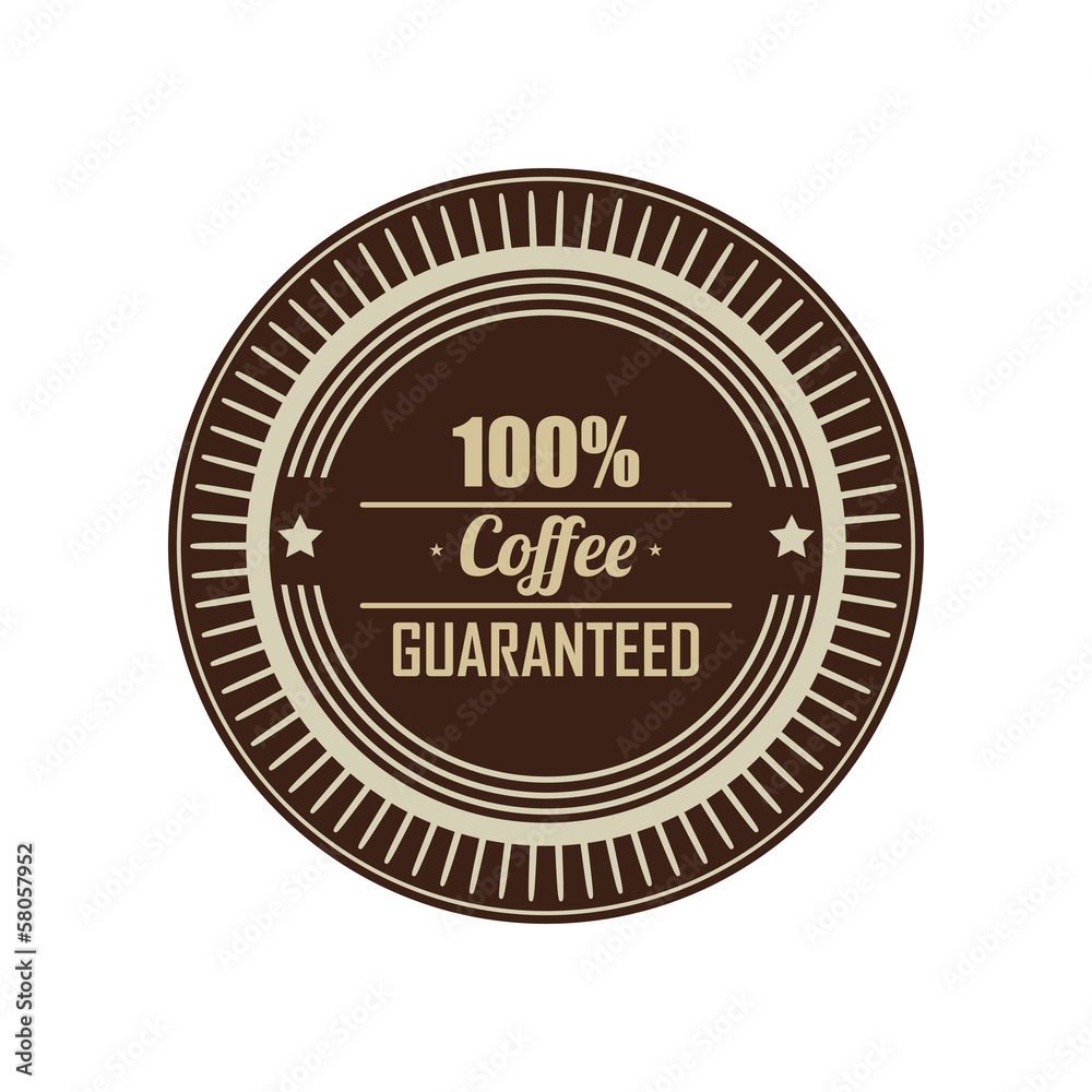 Fototapeta premium Coffee label