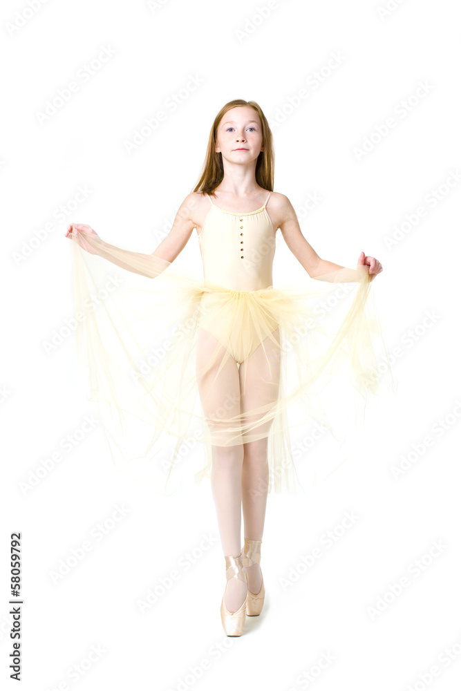 Studio portrait of an attractive young ballerina Studio portrait of an attractive young ballerina