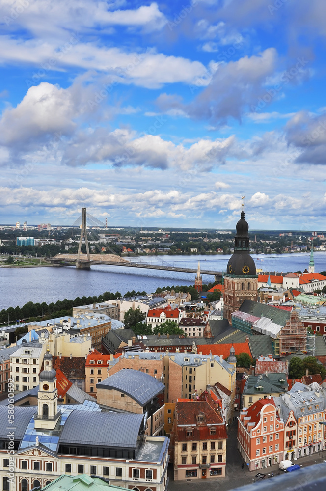 Naklejka premium Riga Latvia