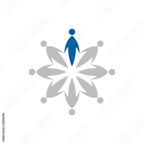 Vector logo teamwork
