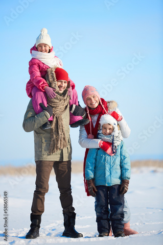 Family outside