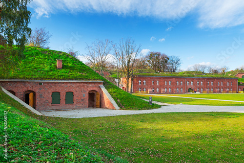 XIX century city fortification system in Gdansk, Poland
