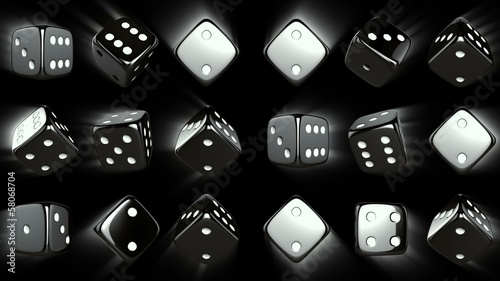 Flowing Casino Dices with Alpha