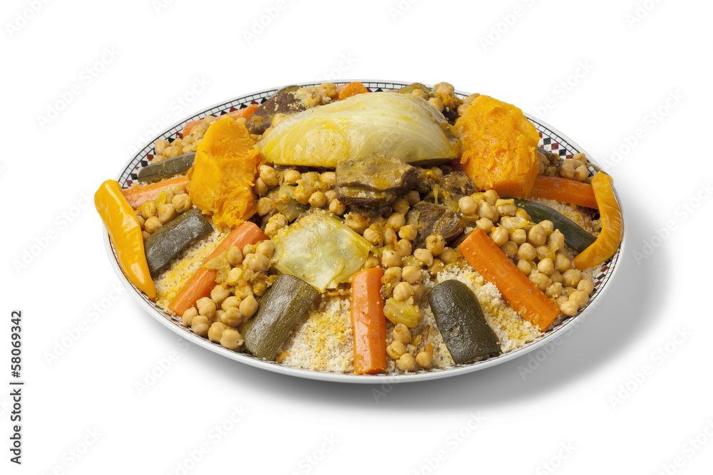 Fototapeta premium Moroccan couscous dish
