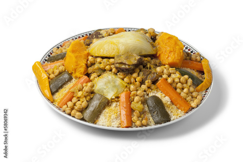 Moroccan couscous dish photo