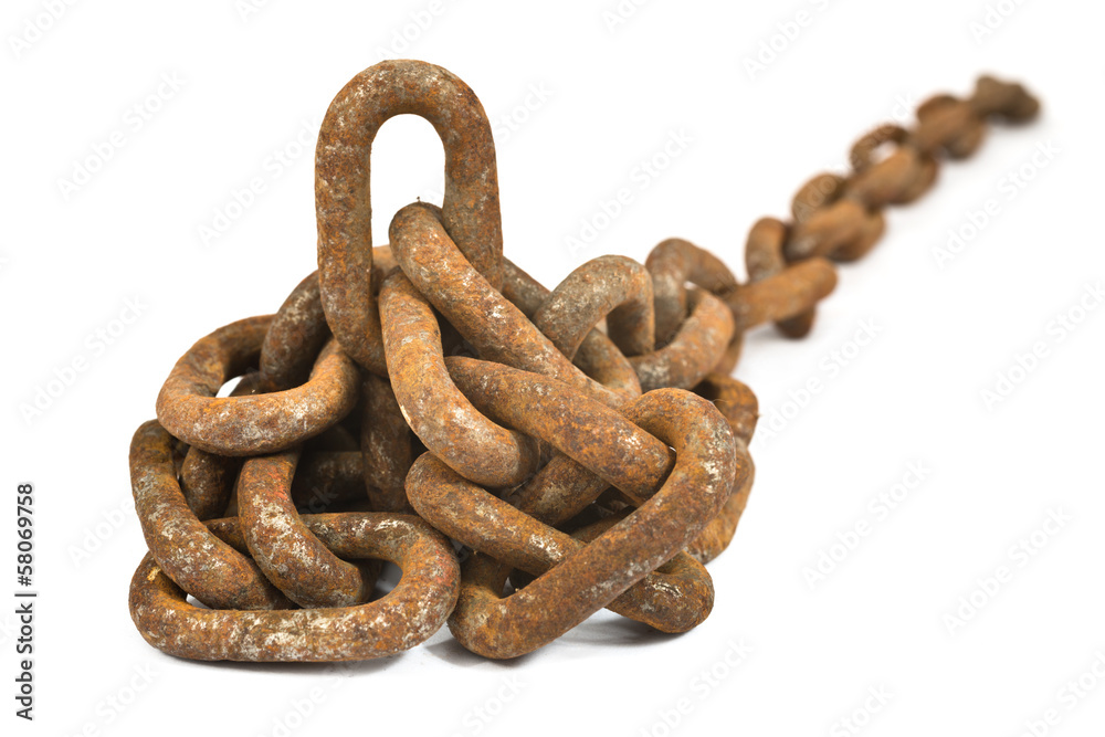 rusty chain isolated rusty chain isolated