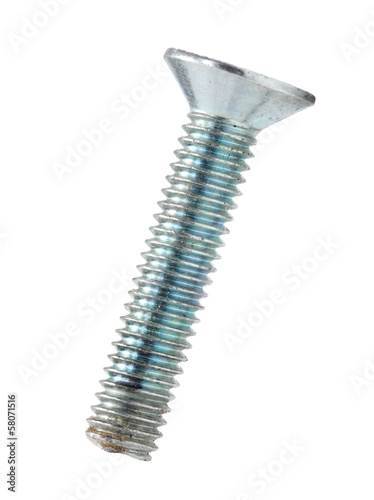 Screw isolated on white background