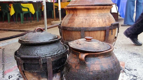 Wallpaper Mural Cooking in ceramic pots Torontodigital.ca