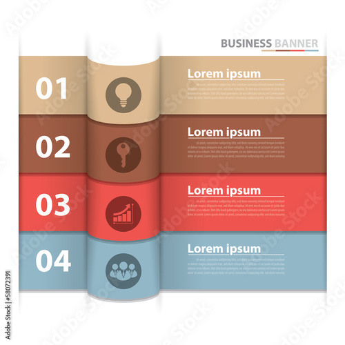 Banner business infographics