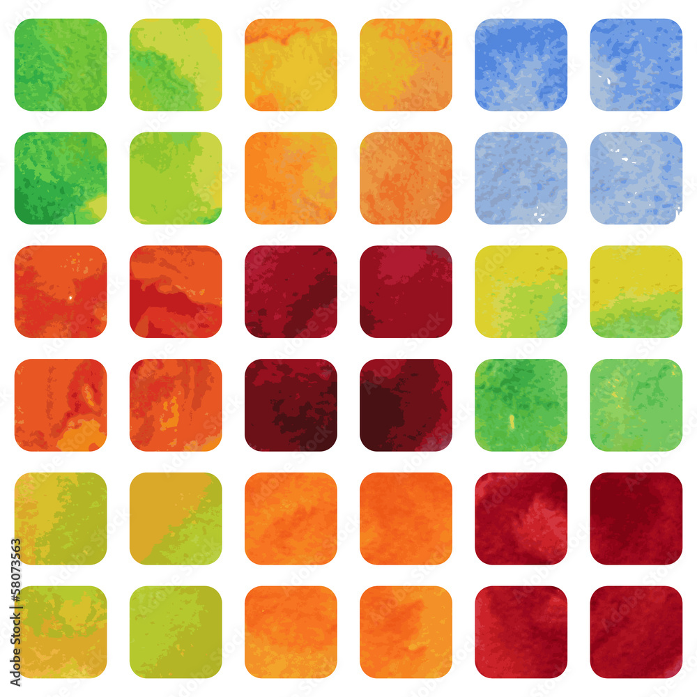 Set of colorful watercolour banners. Set of colorful watercolour banners.