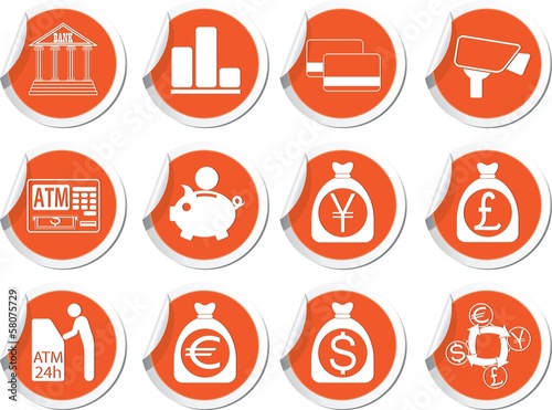 Set of money icons