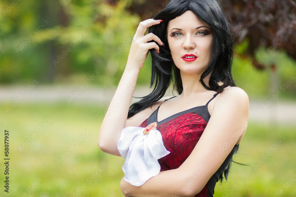 Portrait of a beautiful young woman