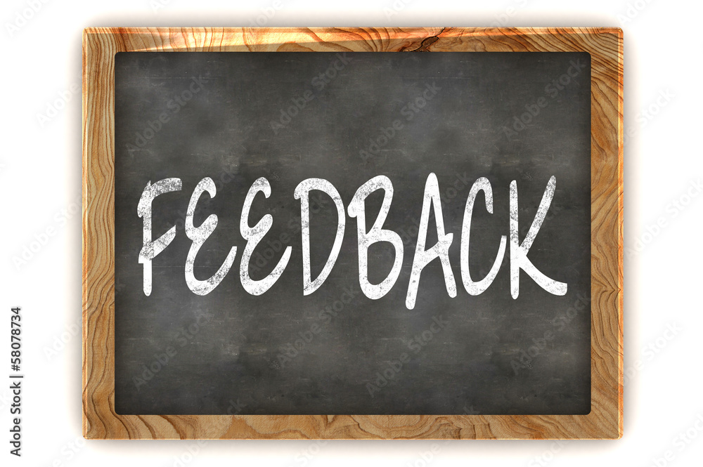 Obraz premium Blackboard Feedback