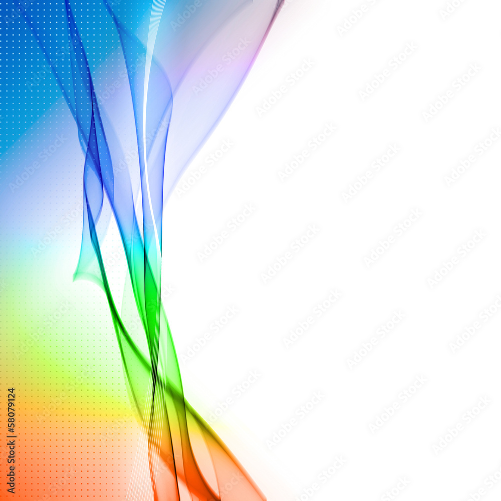 Obraz premium Courbe et dégradé arc en ciel