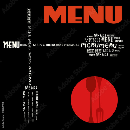 restaurant menu design,freecopy space, vector