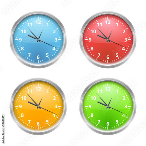 Colored Clocks