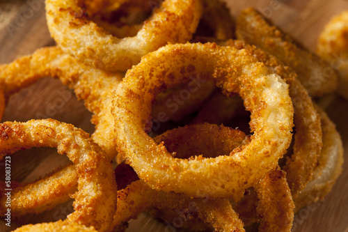 Homemade Crunchy Fried Onion Rings photo