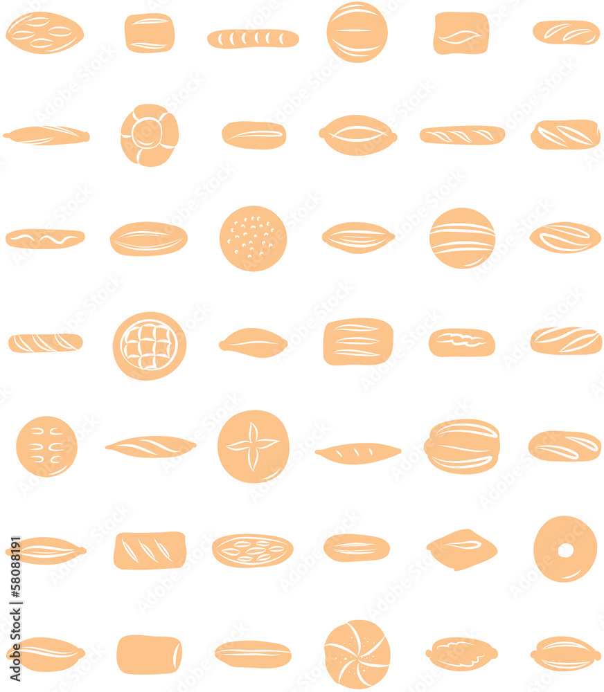 vector illustration of bread collection vector illustration of bread collection