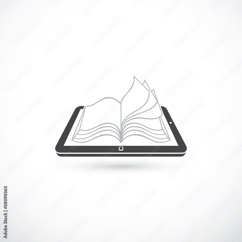 Reading book from tablet pc