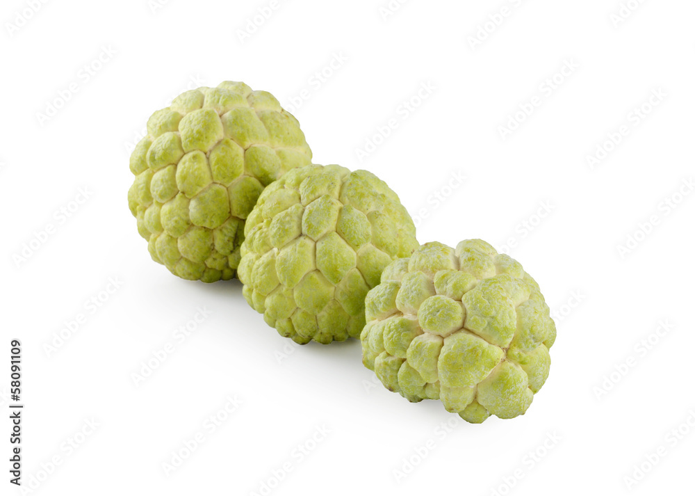 Sugar Apple on white background Sugar Apple on white background